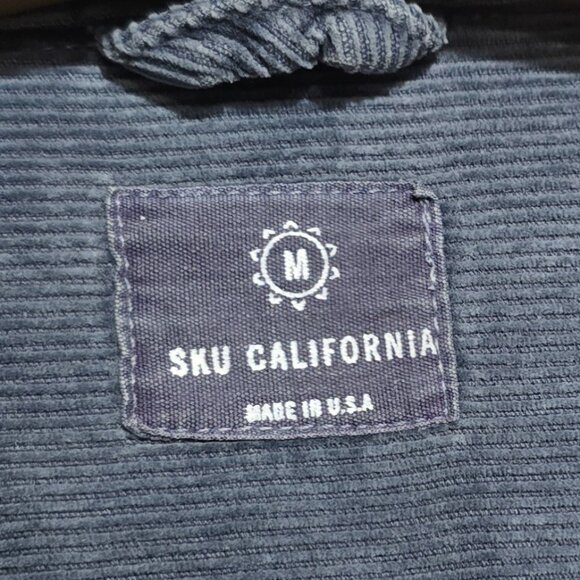 SKU Save Khaki United California Made in USA Wide Wale Corduroy Trucker Jacket M - Picture 3 of 4